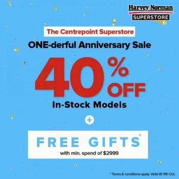 Harvey-Norman-One-derful-Anniversary-Sale-350x350 5-11 Oct 2021: Harvey Norman One-derful Anniversary Sale at The Centrepoint Superstore