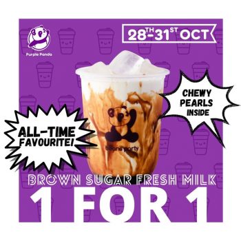 Hillion-Mall-1-for-1-Treats-Promotion-350x350 28-31 Oct 2021: Purple Panda 1-for-1 Treats Promotion at Hillion Mall