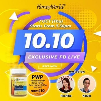 HoneyWorldtm-10.10-Exclusive-FB-Live-Promotion-350x350 7 Oct 2021: HoneyWorldtm 10.10 Exclusive FB Live