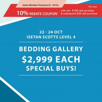 Isetan-Bedding-Gallery-Sale-350x350 22-24 Oct 2021: Isetan Bedding Gallery Sale