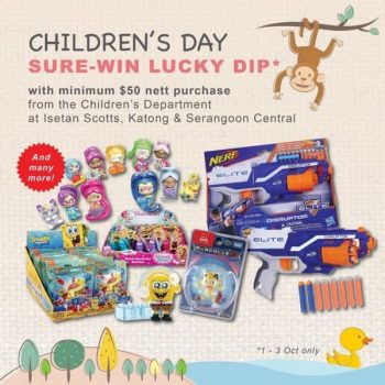 Isetan-Childrens-Day-Sure-Win-Lucky-Dip-Promotion-350x350 1-3 Oct 2021: Isetan Children's Day Sure-Win Lucky Dip Promotion