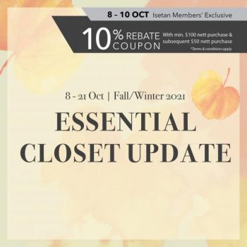 Isetan-Essential-Closet-Update-Promotion-350x350 8-21 Oct 2021: Isetan Essential Closet Update Promotion