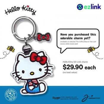 Jurong-Point-Hello-Kitty-EZ-Link-Charm-Promotion-350x350 19 Oct 2021 Onward: Coffee Bean Hello Kitty EZ-Link Charm Promotion at Jurong Point