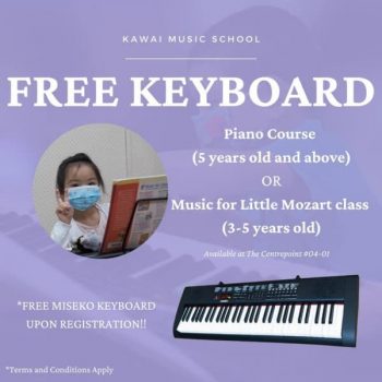 Kawai-Music-School-Free-Keyboard-Promotion--350x350 16 Oct 2021 Onward: Kawai Music School Free Keyboard Promotion at The Centrepoint