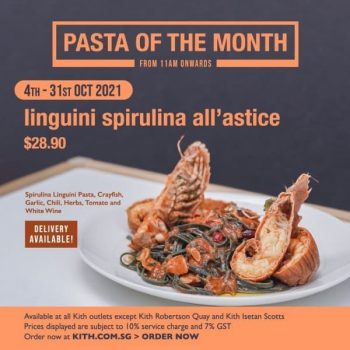 Kith-Cafe-Linguini-Spirulina-Allastice-Promotion-350x350 4-31 Oct 2021: Kith Cafe Linguini Spirulina All'astice Promotion