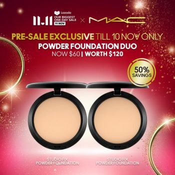 MAC-Cosmetics-Lazada-Powder-Foundation-11.11-Pre-Sale-350x350 27 Oct-10 Nov 2021: MAC Cosmetics Lazada Powder Foundation 11.11 Pre-Sale