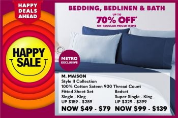 METRO-Happy-Sale--350x233 19 Oct 2021 Onward: METRO Bedding, Bedlinen and Bath Happy Sale