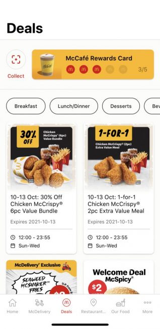 McDonalds-1-FOR-1-Chicken-McCrispy-Deal-318x650 10-13 Oct 2021: McDonald’s 1-FOR-1 Chicken McCrispy Deal
