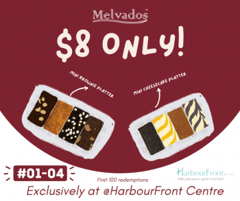 Melvados-Mini-Brownie-Platter-Promotion-350x293 4 Oct 2021 Onward: Melvados Mini Brownie Platter Promotion at HarbourFront Centre
