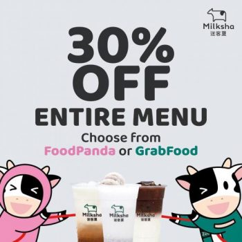 Milksha-30-OFF-Promotion-on-GrabFood-FoodPanda-350x350 13 Oct 2021 Onward: Milksha 30% OFF Promotion on GrabFood & FoodPanda