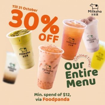 Milksha-Delivery-Platforms-Promotion-350x350 7-31 Oct 2021: Milksha Entire Menu Promotion on FoodPanda