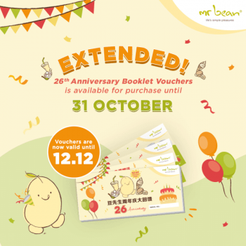 Mr-Bean-26th-Anniversary-Booklet-Voucher-Promotion-350x350 27-31 Oct 2021: Mr Bean 26th Anniversary Booklet Voucher Promotion