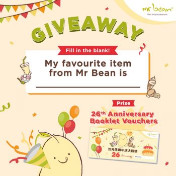 Mr-Bean-Giveaway-Contest-350x350 Now till 10 Oct 2021: Mr Bean Giveaway Contest