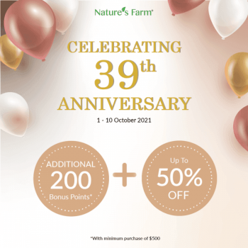 Natures-Farm-39th-Anniversary-Promotion-350x350 1-10 Oct 2021: Nature's Farm 39th Anniversary Promotion