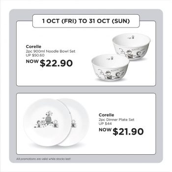 OG-Exclusive-Promotion1-350x350 1 Oct 2021 Onward: OG Corelle and Peanuts Snoopy Monochrome Collection Exclusive Promotion
