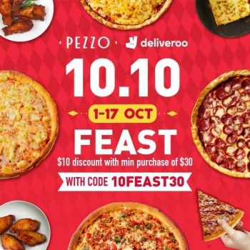Pezzo-10.10-Feast-Deal-350x350 1-17 Oct 2021: Pezzo 10.10 Feast Deal on Deliveroo