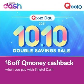 Qoo10-10.10-Double-Savings-Sales-with-Singtel-Dash-350x350 8-12 Oct 2021: Qoo10 10.10 Double Savings Sales with Singtel Dash