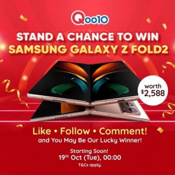 Qoo10-Samsung-Galaxy-Z-Fold2-Giveaways-350x350 19 Oct 2021: Qoo10 Samsung Galaxy Z Fold2 Giveaways