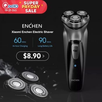 Qoo10-Super-Pay-Day-Sale--350x350 22 Oct 2021 Onward: Qoo10 Xiaomi Enchen Electric Shaver on Super Pay Day Sale