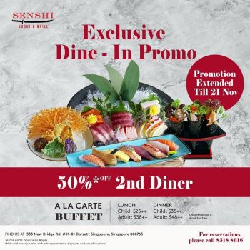 Senshi-Sushi-Grill-Exclusive-Dine-In-Promotion-350x350 28 Oct-21 Nov 2021: Senshi Sushi & Grill Exclusive Dine-In Promotion