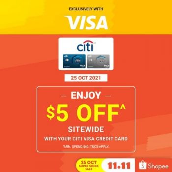 Shopee-Super-Shiok-Sale--350x350 25 Oct 2021: Shopee Super Shiok Sale with Citi Visa Credit Card 