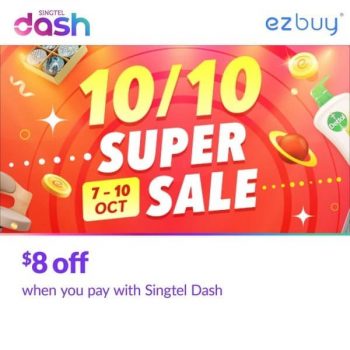 Singtel-Dash-10.10-Super-Sale-350x350 6-12 Oct 2021: Ezbuy 10.10 Super Sale with Singtel Dash