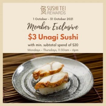 Sushi-Tei-Member-Exclusive-Promotion-350x350 4-31 Oct 2021: Sushi Tei Member Exclusive Promotion