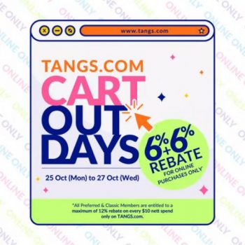 TANGS.com-Cart-Out-Days-Sale-TANGS.com-Cart-Out-Days-Sale--350x350 25-27 Oct 2021: TANGS.com Cart Out Days Sale