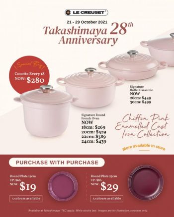 Takashimaya-Le-Creuset-28th-Anniversary-Sale-350x438 21-29 Oct 2021: Takashimaya 28th Anniversary Sale with Le Creuset