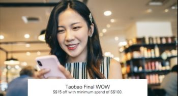 Taobao-Final-WOW-S15-off-Promotion-with-HSBC-350x189 29-31 Oct 2021: Taobao Final WOW S$15 off  Promotion with HSBC