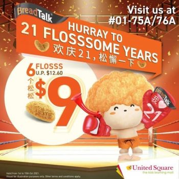 United-Square-Shopping-Mall-21-Flosss-some-Year-Promotion-350x350 2-15 Oct 2021: BreadTalk 21 Flosss-some Year Promotion at United Square Shopping Mall