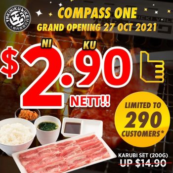 Yakiniku-Grand-Opening-Promotion-at-Compass-One--350x350 27 Oct 2021: Yakiniku Grand Opening Promotion at Compass One