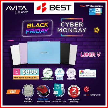 BEST-Denki-AVITA-Black-Friday-Cyber-Monday-Special-350x350 Now till 30 Nov 2021: BEST Denki  AVITA Black Friday Cyber Monday Special