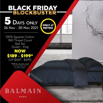 Balmain-Black-Friday-Sale-at-METRO-350x350 26 Nov 2021 Onward: Balmain Black Friday Sale at METRO