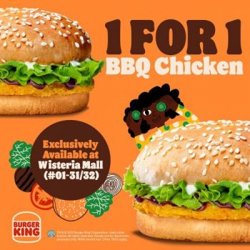 Burger-King-Wisteria-Mall-1-For-1-BBQ-Chicken-Promotion-350x350 12-24 Nov 2021: Burger King Wisteria Mall 1 For 1 BBQ Chicken Promotion