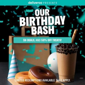 Deliveroo-Birthday-Bash-50-OFF-Treats-Promotion-350x350 24 Nov 2021 Onward: Deliveroo Birthday Bash 50% OFF Treats Promotion