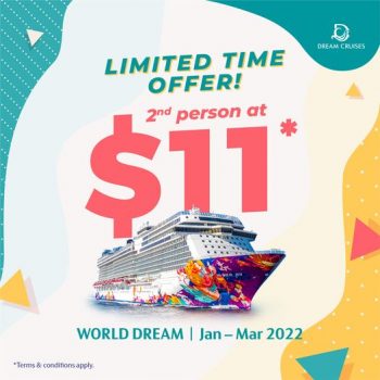 Dream-Cruises-11-Cruise-Deal-350x350 Now till 11 Nov 2021: Dream Cruises $11 Cruise Deal