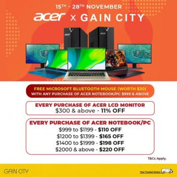 Gain-City-Acer-Brand-Fair-350x350 15-28 Nov 2021: Gain City Acer Brand Fair