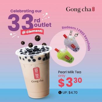 Gong-Cha-33rd-Outlet-Promotion-350x350 20 Nov 2021 Onward: Gong Cha 33rd Outlet Promotion at Clementi Ave