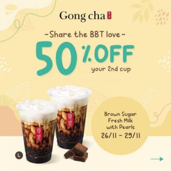 Gong-Cha-50-OFF-on-2nd-Cup-Promotion-1-350x350 22 Nov-3 Dec 2021: Gong Cha 50% OFF on 2nd Cup Promotion