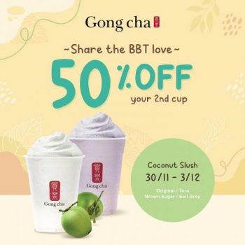 Gong-Cha-50-OFF-on-2nd-Cup-Promotion-2-350x350 22 Nov-3 Dec 2021: Gong Cha 50% OFF on 2nd Cup Promotion