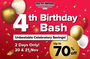 Harvey-Norman-4th-Birthday-Bash-Deal-350x232 20-21 Nov 2021: Harvey Norman 4th Birthday Bash Deal