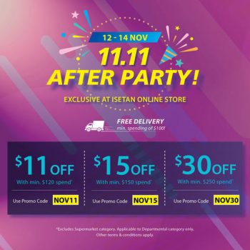 Isetan-11.11-After-Party-Promotion-350x350 12-14 Nov 2021: Isetan 11.11 After Party Promotion