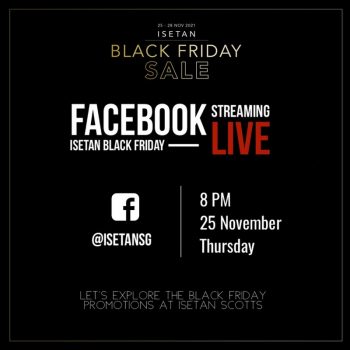 Isetan-FB-Live-Black-Friday-Sale-350x350 25 Nov 2021: Isetan FB Live Black Friday Sale