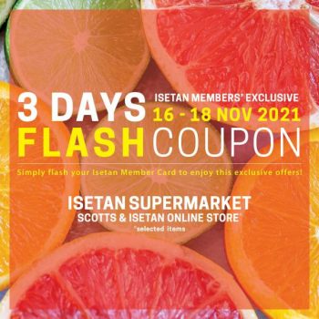 Isetan-Supermarket-Flash-Coupon-Promotion-1-350x350 16-18 Nov 2021: Isetan Supermarket Flash Coupon Promotion