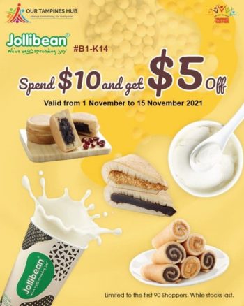 Jollibean-Exclusive-DealsJollibean-Exclusive-Deals-350x438 1-15 Nov 2021: Jollibean Exclusive Deals at Tampines Hub