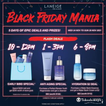 Laneiges-Black-Friday-Mania-at-Takashimaya-1-350x350 24-28 Nov 2021: Laneige's Black Friday Mania at Takashimaya