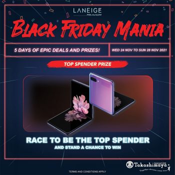 Laneiges-Black-Friday-Mania-at-Takashimaya-4-350x350 24-28 Nov 2021: Laneige's Black Friday Mania at Takashimaya