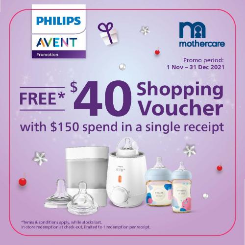hongersnood bovenstaand Verplicht 1 Nov-31 Dec 2021: Mothercare Philips Avent FREE Voucher Promotion -  SG.EverydayOnSales.com