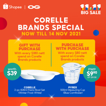 OG-Corelle-Brands-Special-Sale-on-Shopee-350x350 8-14 Nov 2021: OG Corelle Brands Special Sale on Shopee